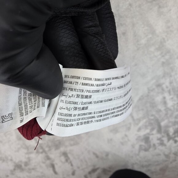 Hollister Dress Womens Large Red Off The Shoulder Ribbed Knit Stretch Bodycon - Picture 7 of 9